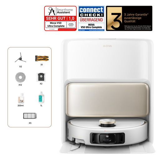 Mova V50 Ultra Complete Robotdammsugare white