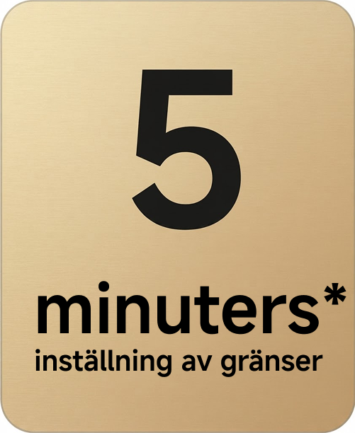 5-minuters* inställning av gränser
