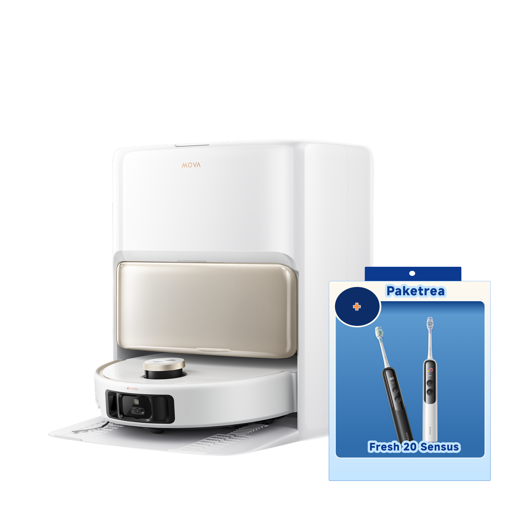 Mova V50 Ultra Complete Robotdammsugare vit