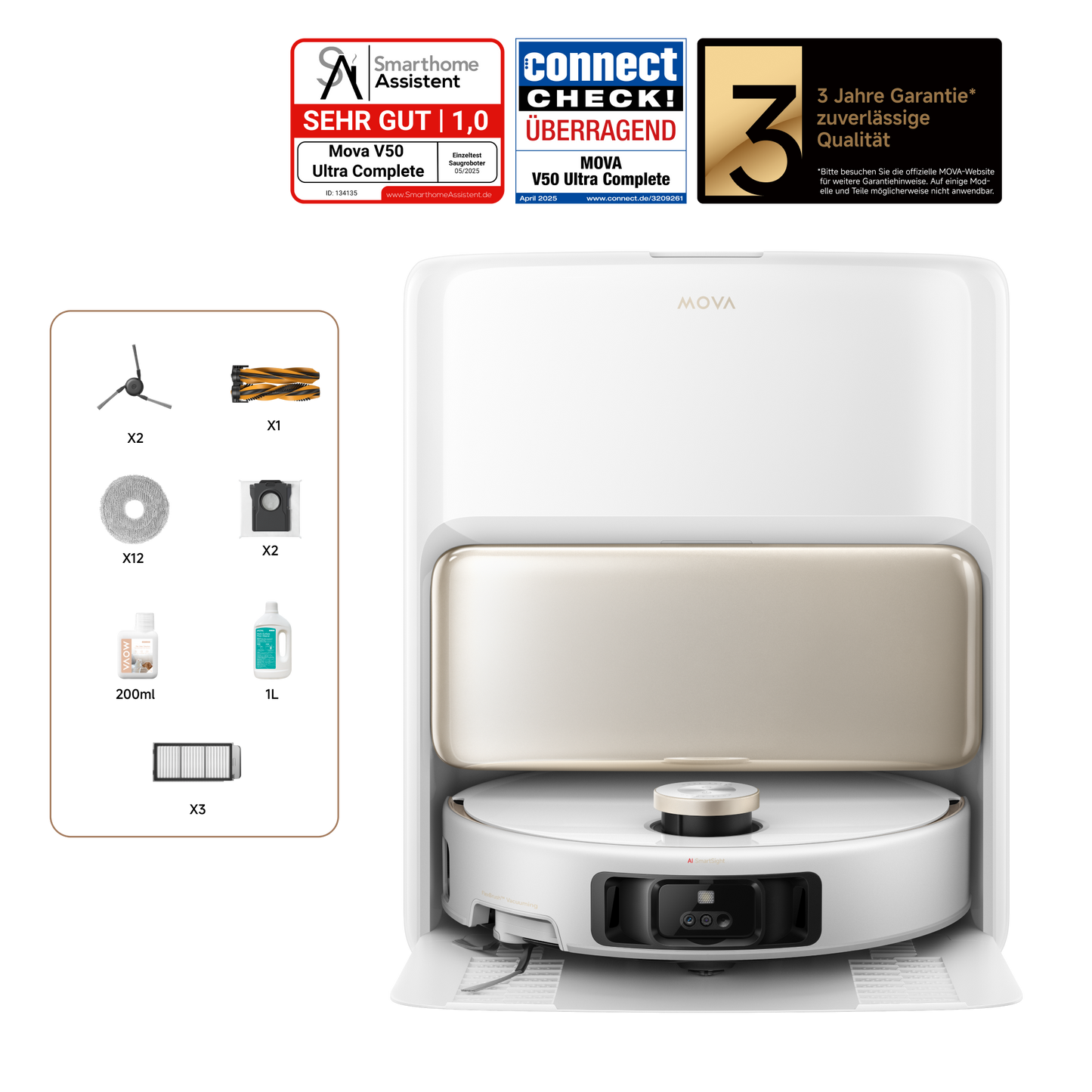 Mova V50 Ultra Complete Robotdammsugare white