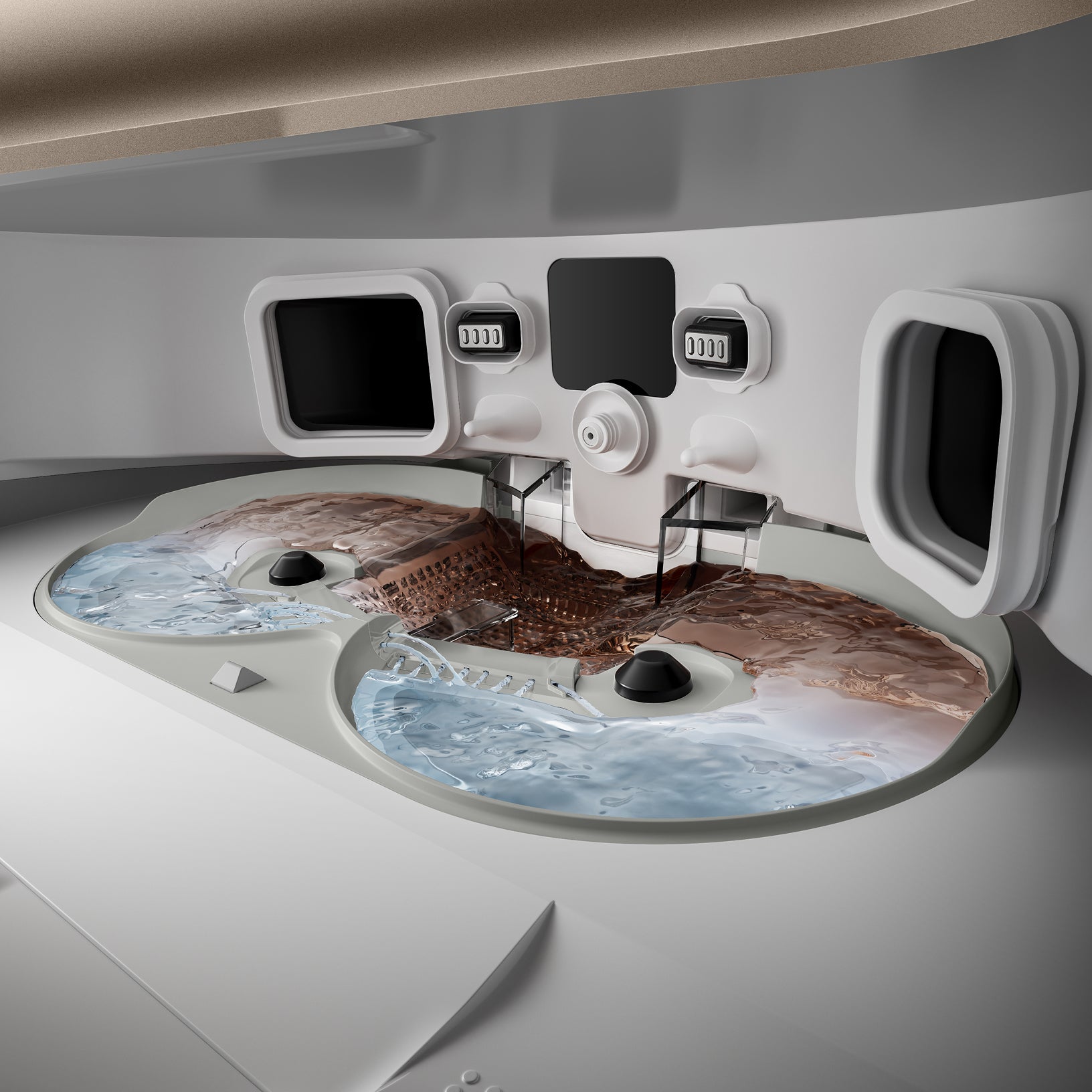 JetSpray Dryboard™ 2.0 Tvättbrädedesign
